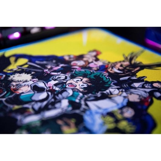 Tapis de souris Konix 80761117091 My Hero Academia XXL microfibre base antidérapante