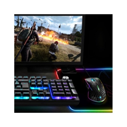 Alfombrilla Spirit of Gamer Darkskull RGB M bordes rematados multicolor