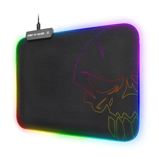 Alfombrilla Spirit of Gamer Darkskull RGB M bordes rematados multicolor