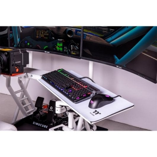 Bandeja teclado y ratón Thermaltake GSC-ACC-KBASWH-01 blanca para cockpit GR500 y GF500