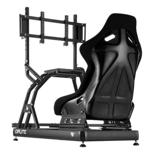 Support de moniteur Oplite OP-R8-SMSB acier ajustable 57 pouces noir