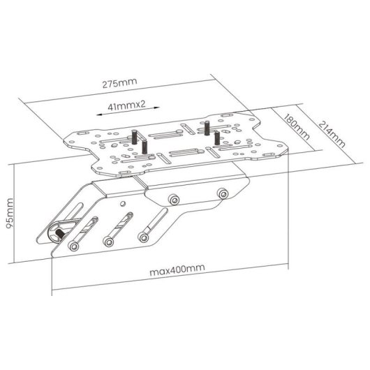 Soporte para simulador OPLITE OP-GTR-FSHW blanco acero compatibilidad total periféricos
