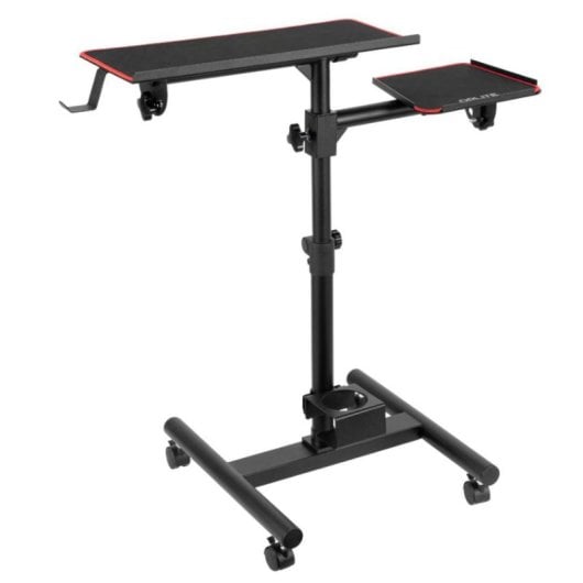 Bandeja clavier et souris Oplite 96495 acier noir 540x120x460 mm