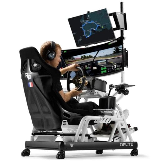 Accessorio simulatore Oplite 101268 R8 Supreme 4 ruote Nylon Acciaio Nero Rosso