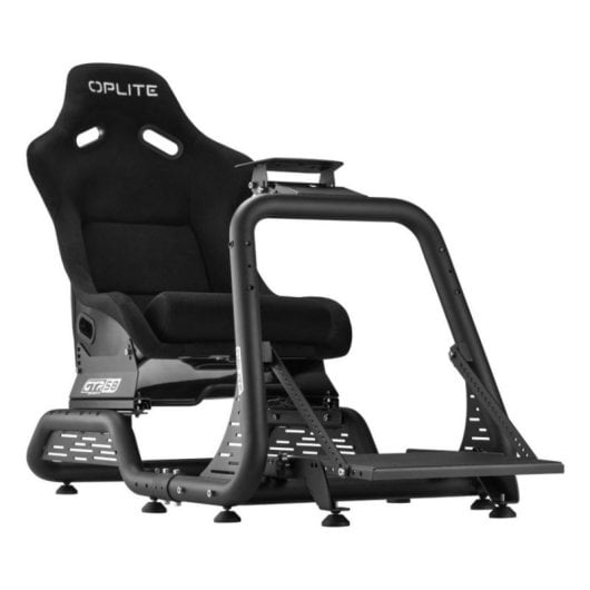 Cockpit de course Oplite GTR S8 Infinity acier siège baquet modulable noir