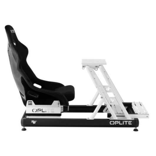 Cockpit de course Oplite OP-R8-W Châssis acier ajustable blanc/acier