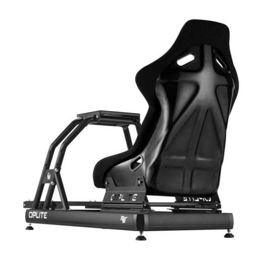 Cockpit de simulation de course Oplite OP-R8-B acier noir siège fibre verre