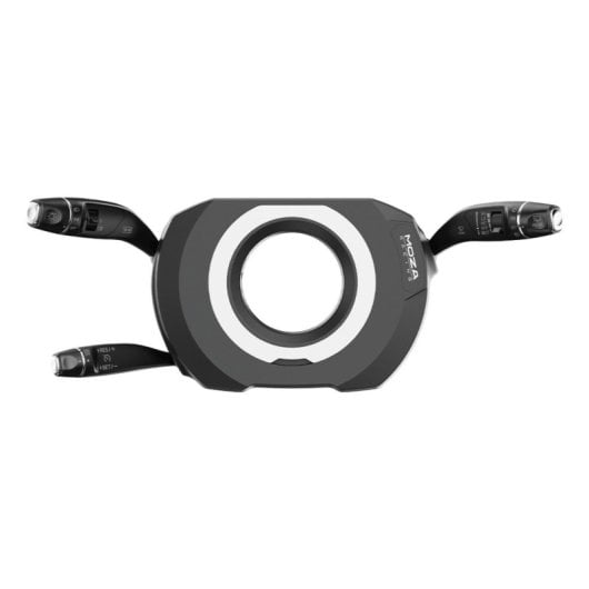 Palanca de volante Moza RS065 Negro aluminio-acero para simulador PC