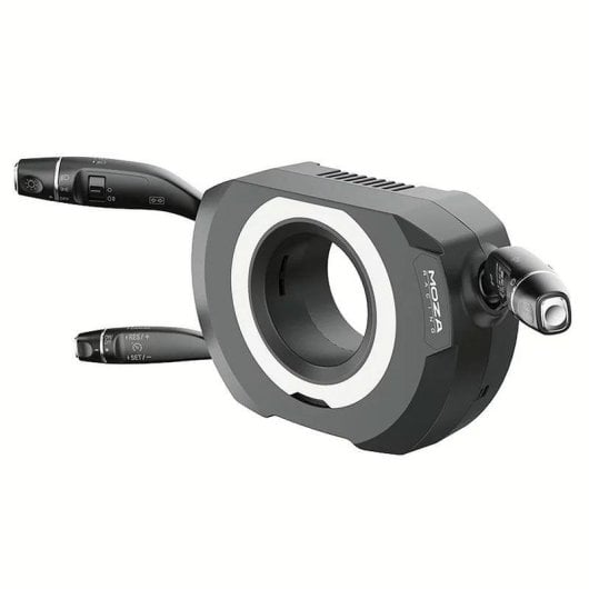 Palanca de volante Moza RS065 Negro aluminio-acero para simulador PC