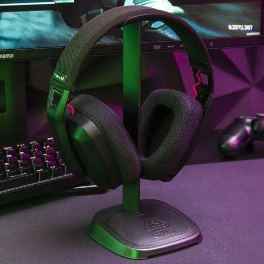 Supporto per cuffie The G-Lab K-STAND-NEON base antiscivolo nero