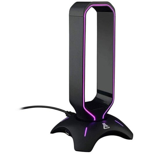 Supporto cuffie The G-Lab K-STAND RADON con illuminazione RGB e 2 porte USB