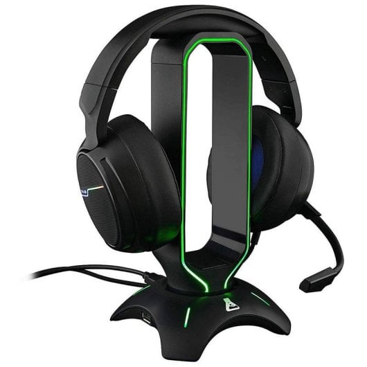 Supporto cuffie The G-Lab K-STAND RADON con illuminazione RGB e 2 porte USB