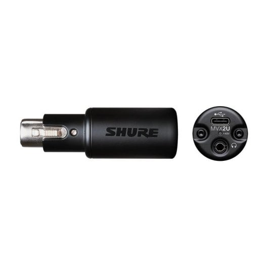 Audio-Interface Shure MVX2U XLR USB Typ-C Desktop Kompakt LED-Status