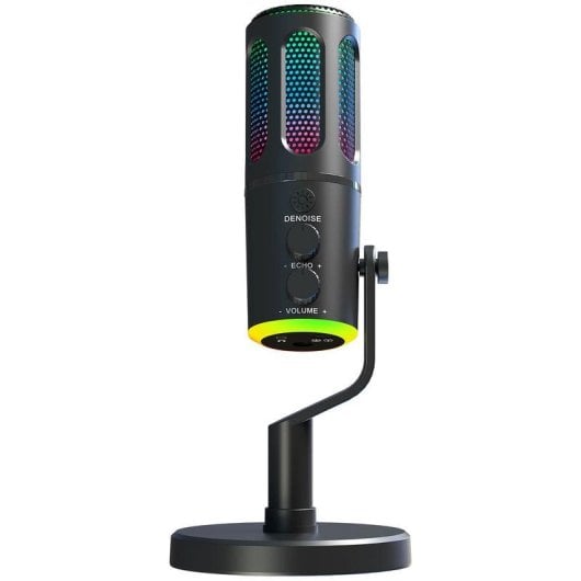 Microfono The G-Lab K-MIC-NEON USB cardioide RGB con controllo volume