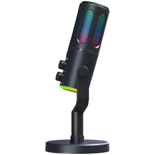 Microfono The G-Lab K-MIC-NEON USB cardioide RGB con controllo volume