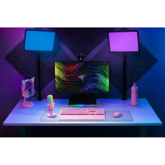 Mikrofon Razer Seiren V3 Chroma USB Superniere Tap-to-Mute RGB Pink
