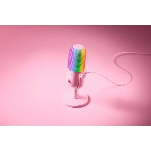 Mikrofon Razer Seiren V3 Chroma USB Superniere Tap-to-Mute RGB Pink