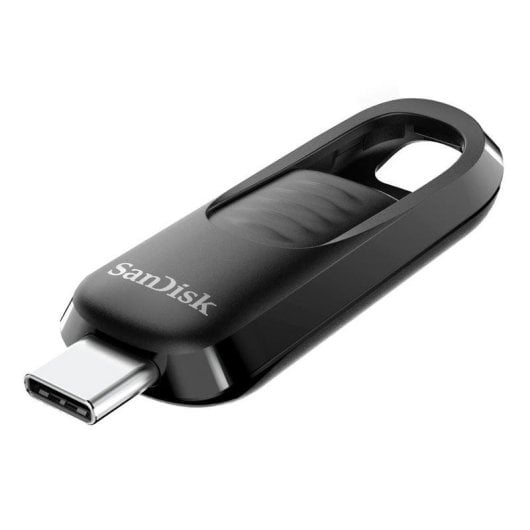 Pen USB Sandisk SDCZ480-512G-G46 512GB USB Type-C Slide 400MB/s Preto