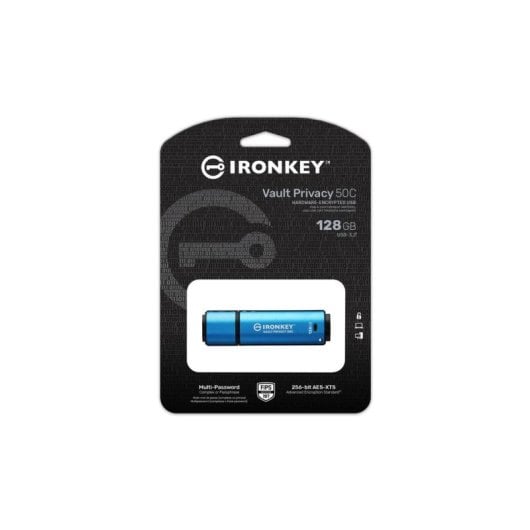 Unità flash USB Kingston IronKey IKVP50C/128GB 128GB USB-C AES-256 FIPS 197