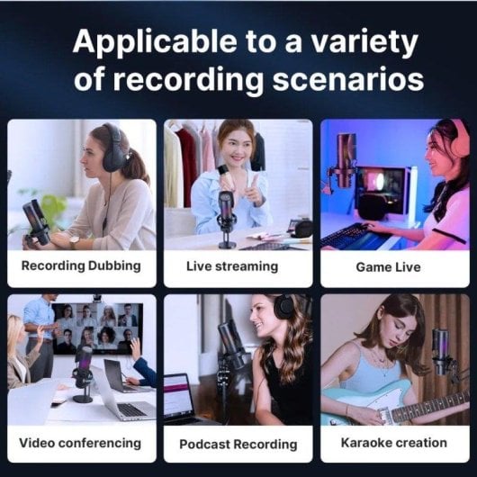 Mikrofon BOYA K9 USB-C Supercardioid Omnidirektional RGB mit Antipop