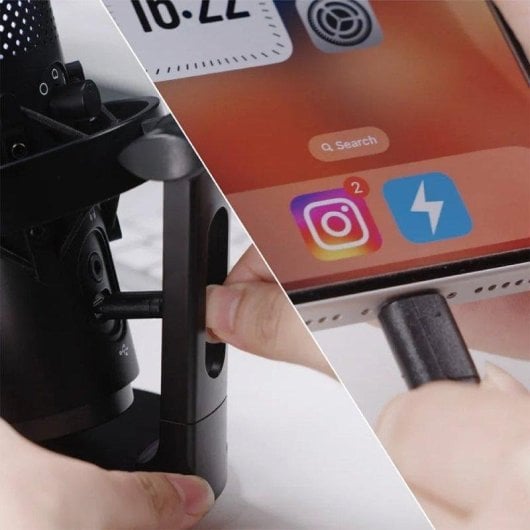 Microphone BOYA K3 USB Supercardioïde RGB Monitoring Antibruit