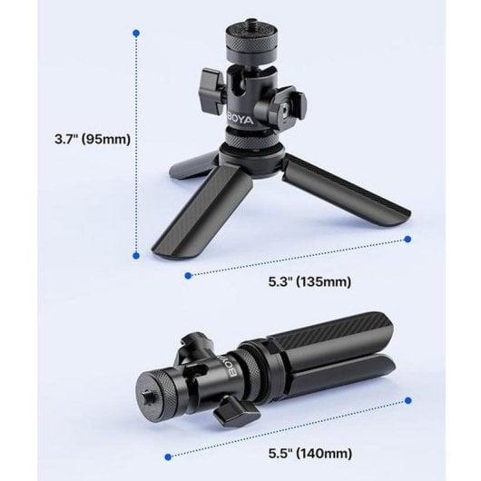 Support de bureau Boya BOYA DESKTOP STAND 01 noir robuste