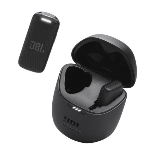 Micrófono JBL JBLSTRMWLUSBCBLK USB-C omnidirectionnel sans fil avec réduction du bruit