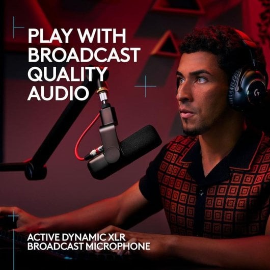 Micrófono Logitech G Yeti Studio XLR supercardioide con tecnología ClearAmp blanco
