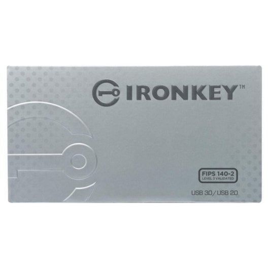 Unidade flash Kingston IronKey S1000 Basic 8GB USB 3.2 FIPS 140-2 Alumínio