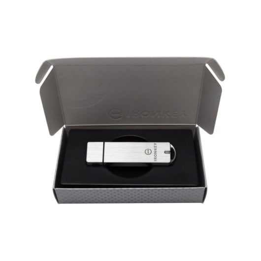 Unidade flash Kingston IronKey S1000 Basic 8GB USB 3.2 FIPS 140-2 Alumínio