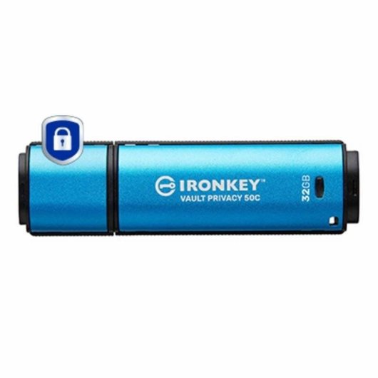 Clé USB Kingston IronKey Vault Privacy 50C 32GB AES-256 USB-C FIPS 197