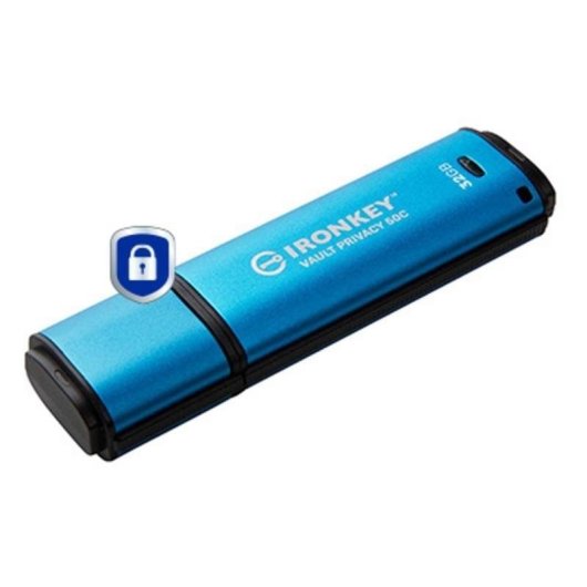 Clé USB Kingston IronKey Vault Privacy 50C 32GB AES-256 USB-C FIPS 197