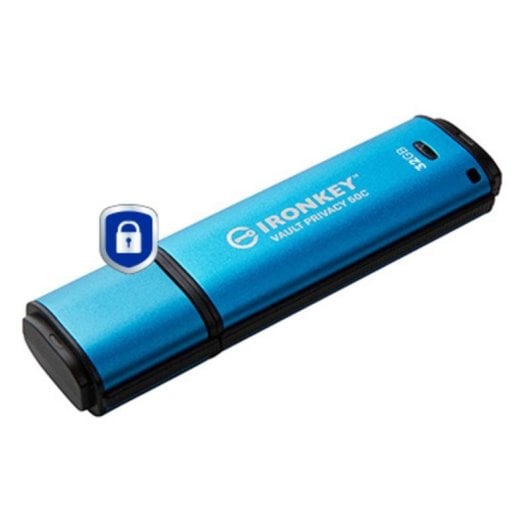 USB-Stick Kingston IronKey IKVP50C 32GB USB-C AES-256 FIPS 197 Wasserdicht