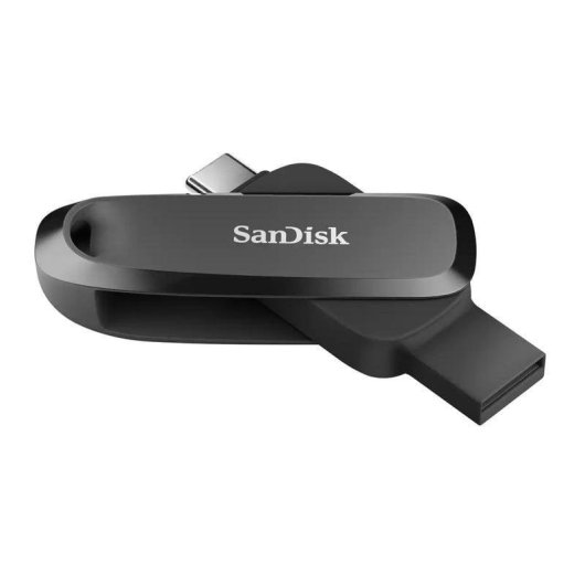 Clé USB Sandisk SDDDC6-128G-G46 128 Go USB-C/USB-A 100 Mo/s Noir