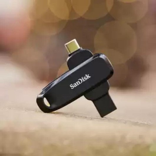 Clé USB Sandisk SDDDC6-128G-G46 128 Go USB-C/USB-A 100 Mo/s Noir