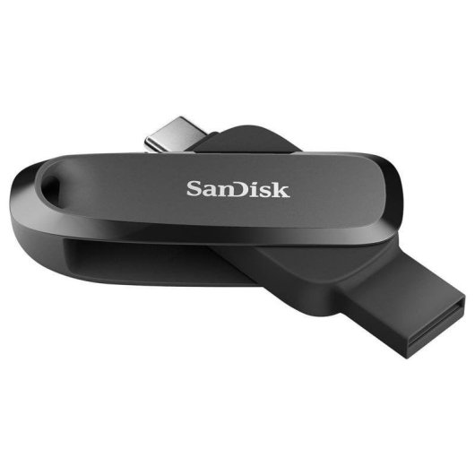 Clé USB Sandisk SDDDC6-128G-G46 128 Go USB-C/USB-A 100 Mo/s Noir