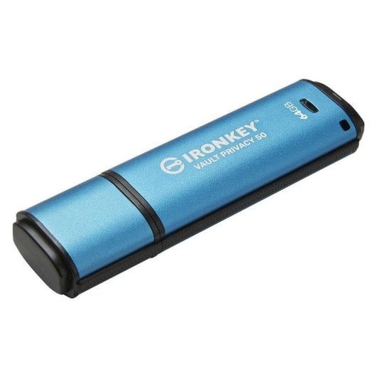 Unità USB Kingston IronKey Vault Privacy 50 64GB AES-256 FIPS 197 USB 3.2