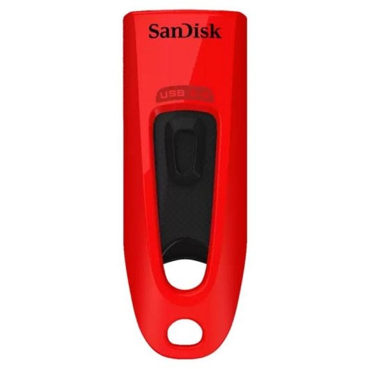 Pen USB Sandisk SDCZ48-064G-U46R Ultra 64GB USB 3.2 Capless Vermelho