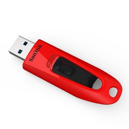 Unidad flash USB Sandisk Ultra SDCZ48-064G-U46R 64 GB roja con cifrado AES