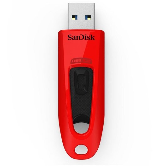 Unidad flash USB Sandisk Ultra SDCZ48-064G-U46R 64 GB roja con cifrado AES