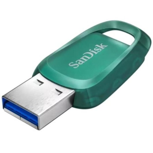 Unidad flash USB SanDisk Ultra Eco 64 GB USB 3.2 Gen 1 Verde sin tapa