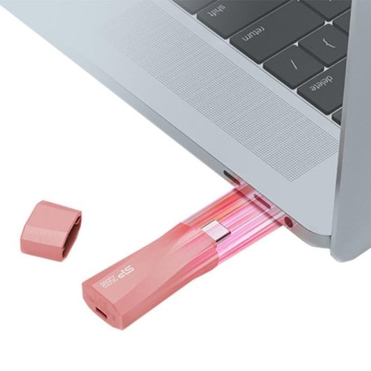 Clé USB Silicon Power Mobile C07 64GB USB Type-C rose antimicrobienne