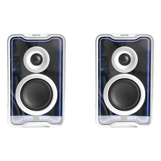 Altavoces Edifier 2.0 Blanco Bluetooth/USB/Aux 30 W con iluminación RGB
