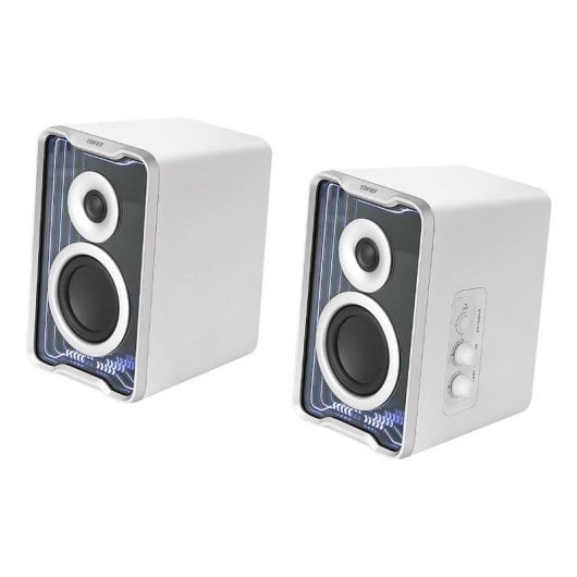 Altavoces Edifier 2.0 Blanco Bluetooth/USB/Aux 30 W con iluminación RGB