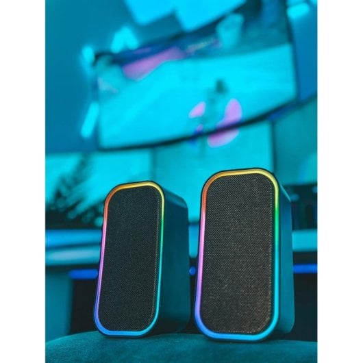Altifalantes Speed Link 2.0 Bluetooth USB 6W com iluminação RGB