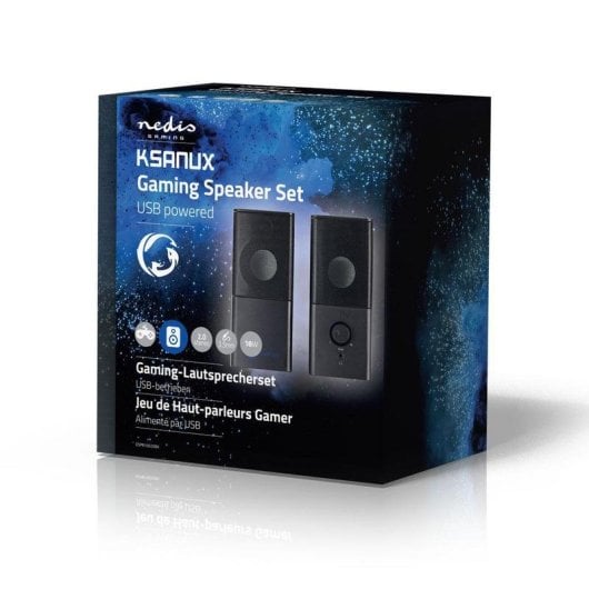 Altavoces Nedis 2.0 USB compactos 18W para PC escritorio