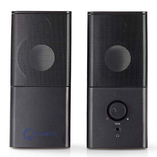 Altavoces Nedis 2.0 USB compactos 18W para PC escritorio
