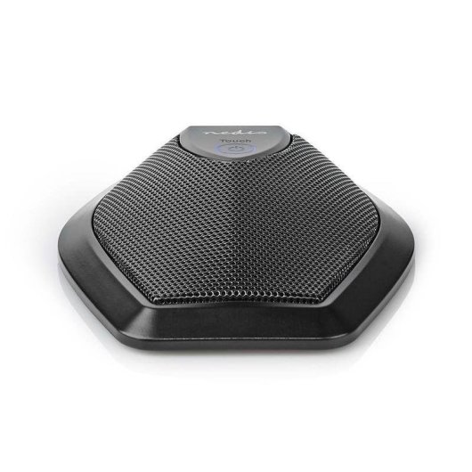 Micrófono Nedis MICCU100BK USB omnidireccional con botón de silencio