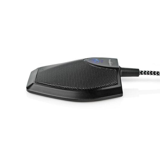 Micrófono Nedis MICCU100BK USB omnidireccional con botón de silencio