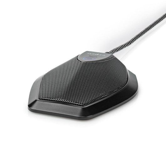 Micrófono Nedis MICCU100BK USB omnidireccional con botón de silencio